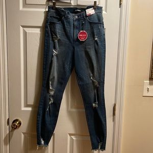 Express ankle high-rise stretch denim jeans size 12 NWT